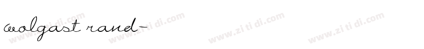 wolgast rand字体转换
